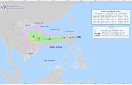 Áp thấp nhiệt đới trên Biển Đông có hướng di chuyển phức tạp