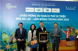 Lâm Đồng đón khách du lịch thứ 10 triệu trong năm 2024