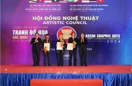 Trao giải và triển lãm tranh đồ họa các nước ASEAN