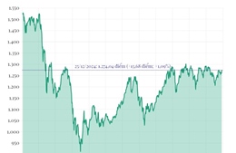 Phiên 25/12/2024: VN-Index tăng gần 14 điểm