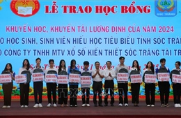 Trao học bổng Lương Định Của cho gần 400 học sinh tiêu biểu