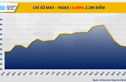 Thị trường giằng co, MXV-Index rơi về mức thấp nhất trong một tháng