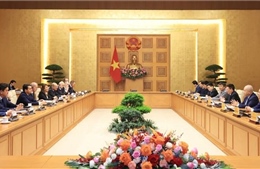 Phó Thủ tướng Hồ Đức Phớc làm việc với Phó Chủ tịch MEDEF và hơn 40 doanh nghiệp Pháp