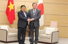 Phó Thủ tướng Nguyễn Chí Dũng hội kiến Thủ tướng Nhật Bản Ishiba Shigeru