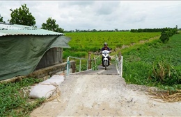 Vụ lối đi chung bỗng dưng &#39;biến mất&#39; ở Đồng Tháp: Bắc cầu cho người dân lưu thông