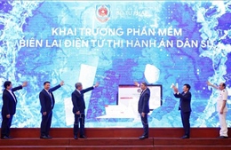 Khai trương hệ thống Biên lai điện tử phục vụ công tác thi hành án dân sự