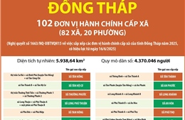 Thông tin chi tiết sắp xếp các đơn vị hành chính cấp xã của tỉnh Đồng Tháp