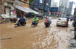 Cảnh báo ngập úng khu vực nội thành Hà Nội
