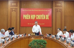 Tổng Bí thư chủ trì phiên họp Ban Chỉ đạo Trung ương về hoàn thiện thể chế, pháp luật 