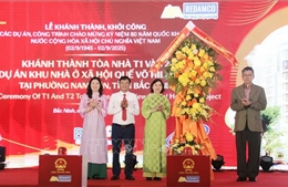 Bắc Ninh khánh thành tòa T1, T2 Dự án Khu nhà ở xã hội Quế Võ Hillview