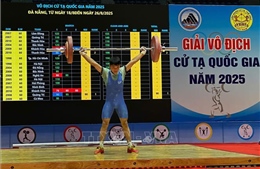 Khai mạc Giải Vô địch Cử tạ Quốc gia năm 2025