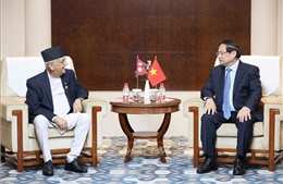 Thủ tướng Phạm Minh Chính tiếp Thủ tướng Nepal K.P Sharma Oli 