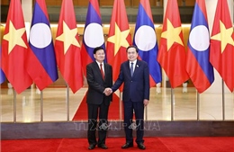 Chủ tịch Quốc hội Trần Thanh Mẫn tiếp Tổng Bí thư, Chủ tịch nước Lào