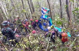 Indonesia: Tìm thấy tất cả 8 nạn nhân vụ rơi trực thăng ở Kalimantan