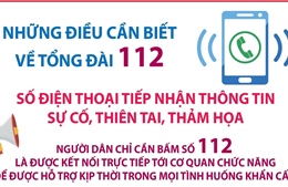 Tổng đài 112: Số điện thoại tiếp nhận thông tin sự cố, thiên tai, thảm họa