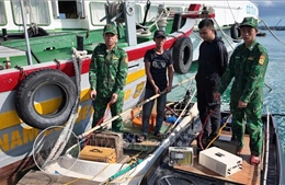 Bắt giữ 2 đối tượng dùng kích điện khai thác thủy sản trái phép
