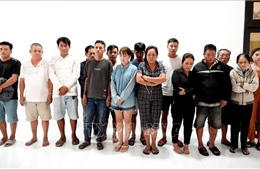 Triệt phá tụ điểm đánh bạc trong rẫy cao su