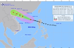 Bão số 11 mạnh thêm 1 cấp, cách đặc khu Hoàng Sa khoảng 330km
