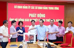 Quyên góp, ủng hộ đồng bào các địa phương khắc phục hậu quả bão lũ