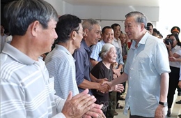 Tổng Bí thư Tô Lâm thăm nhân dân tỉnh Thái Nguyên bị thiệt hại do mưa lũ gây ra