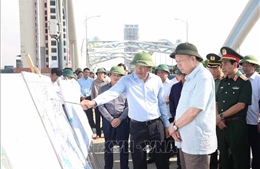 Tổng Bí thư Tô Lâm kiểm tra công tác khắc phục hậu quả bão, lụt tại Thái Nguyên