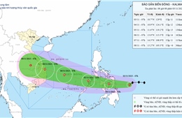 Bão KALMAEGI đổi hướng và có khả năng mạnh lên