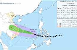 Bão tăng cấp gây mưa từ 200-400mm cho khu vực từ Đà Nẵng đến Đắk Lắk