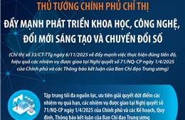 Đẩy mạnh phát triển khoa học, công nghệ, đổi mới sáng tạo và chuyển đổi số