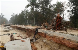 Sạt lở ăn sâu, 80 hộ dân Quảng Ngãi sống trong nỗi lo biển cuốn nhà