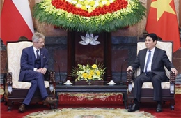 Chủ tịch nước Lương Cường tiếp Chủ tịch Thượng viện Cộng hòa Séc