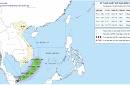 Ảnh hưởng của áp thấp nhiệt đới, khu vực Nam Biển Đông có gió mạnh, sóng cao