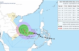 Bão số 15 di chuyển chậm, cách đảo Song Tử Tây khoảng 280 km