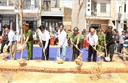 Bộ Công an khởi công xây dựng nhà tặng các hộ dân bị thiệt hại do bão số 13