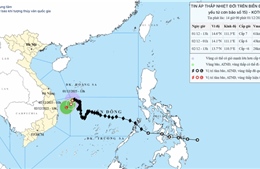 Bão số 15 suy yếu thành áp thấp nhiệt đới