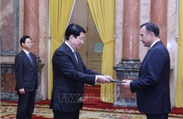 Chủ tịch nước tiếp 10 Đại sứ trình Quốc thư 