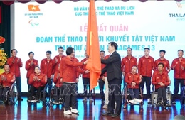 Phó Thủ tướng Mai Văn Chính dự lễ xuất quân Đoàn Thể thao Người khuyết tật Việt Nam tham gia ASEAN Para Games 13