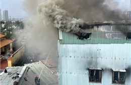 Kịp thời khống chế vụ cháy 2 nhà dân trong ngõ nhỏ