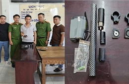 Bắt hai đối tượng mua bán linh kiện súng hơi, pháo nổ