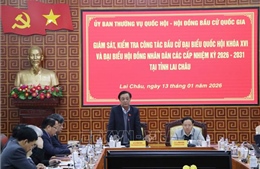 Phó Chủ tịch Quốc hội Lê Minh Hoan kiểm tra, giám sát công tác bầu cử tại Lai Châu