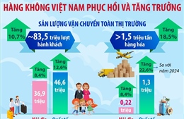 Năm 2025: Hàng không Việt Nam phục hồi và tăng trưởng