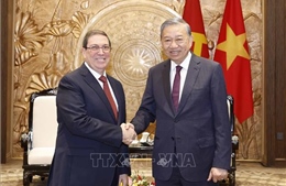 Tổng Bí thư Tô Lâm tiếp Đặc phái viên, Bộ trưởng Ngoại giao Cuba Bruno Rodríguez Parrilla