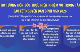 Thủ tướng Chính phủ đôn đốc thực hiện nhiệm vụ trọng tâm sau Tết