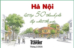 Hà Nội vào top 50 thành phố đẹp nhất thế giới của CN Traveler