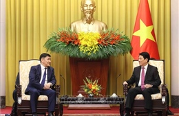 Chủ tịch nước tiếp Chánh án Tòa án tối cao Mông Cổ