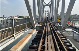 Dự kiến ngày 12/3 thông tuyến đường sắt Bắc - Nam qua cầu Ghềnh