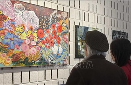 Triển lãm tranh và sách 'Hồn Việt trên đất Pháp'