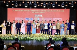 TTXVN giành giải B Giải báo chí về xây dựng Đảng của Hà Nội