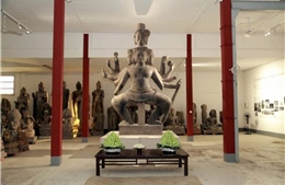 Campuchia phục dựng thành công pho tượng thần Shiva từ 10.000 mảnh vỡ