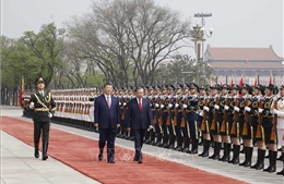 Lễ đón trọng thể Tổng Bí thư, Chủ tịch nước Tô Lâm thăm cấp Nhà nước đến Trung Quốc