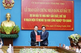 Phú Thọ đón dự án vi mạch điện tử, tạo việc làm và động lực an sinh địa phương